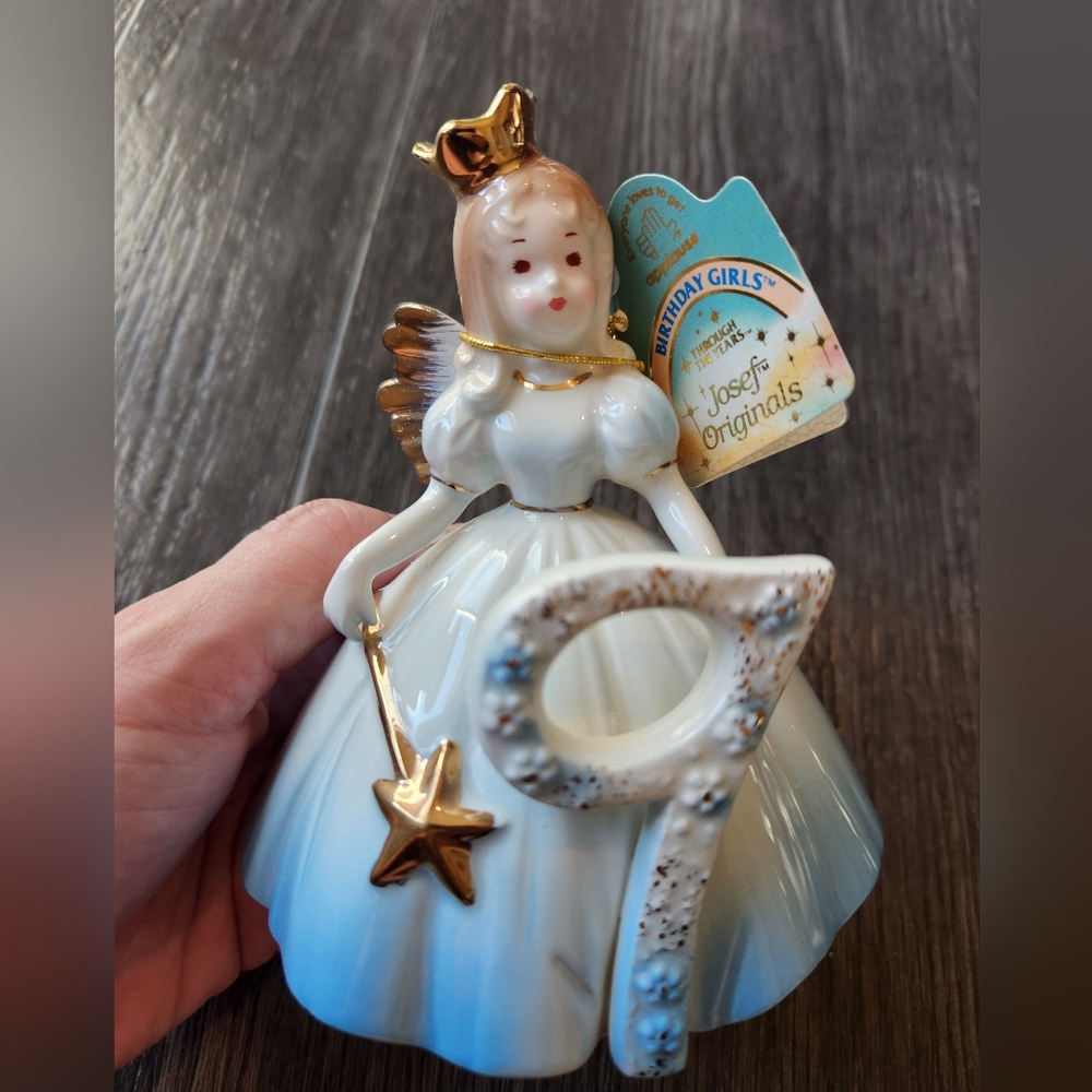 Josef Originals Birthday Girl Number 9 Figurine In Box